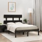 vidaXL Massivholzbett Schwarz 135x190 cm vidaXL Massivholzbett Schwarz 135x190 cm