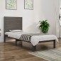 vidaXL Massivholzbett Grau 90x190 cm vidaXL Massivholzbett Grau 90x190 cm