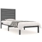 vidaXL Massivholzbett Grau 90x190 cm vidaXL Massivholzbett Grau 90x190 cm