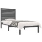 vidaXL Massivholzbett Grau 90x190 cm vidaXL Massivholzbett Grau 90x190 cm