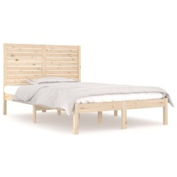 vidaXL Massivholzbett 120x190 cm