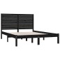 vidaXL Massivholzbett Schwarz 120x200 cm vidaXL Massivholzbett Schwarz 120x200 cm