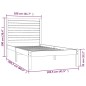 vidaXL Massivholzbett Honigbraun 100x200 cm vidaXL Massivholzbett Honigbraun 100x200 cm