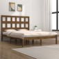 vidaXL Massivholzbett Honigbraun Kiefer 160x200 cm