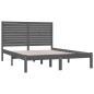 vidaXL Massivholzbett Grau 140x200 cm vidaXL Massivholzbett Grau 140x200 cm