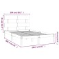 vidaXL Massivholzbett Weiß 200x200 cm vidaXL Massivholzbett Weiß 200x200 cm