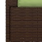 vidaXL 2-Sitzer-Sofa mit Kissen Braun Poly Rattan vidaXL 2-Sitzer-Sofa mit Kissen Braun Poly Rattan