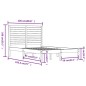 vidaXL Massivholzbett Schwarz 120x190 cm vidaXL Massivholzbett Schwarz 120x190 cm