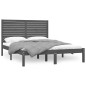 vidaXL Massivholzbett Grau 120x200 cm vidaXL Massivholzbett Grau 120x200 cm