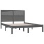 vidaXL Massivholzbett Grau 120x200 cm vidaXL Massivholzbett Grau 120x200 cm