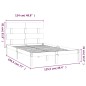 vidaXL Massivholzbett Honigbraun 120x190 cm vidaXL Massivholzbett Honigbraun 120x190 cm