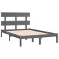 vidaXL Massivholzbett Grau 180x200 cm vidaXL Massivholzbett Grau 180x200 cm