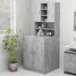 vidaXL Waschmaschinenschrank Betongrau vidaXL Waschmaschinenschrank Betongrau