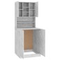 vidaXL Waschmaschinenschrank Betongrau vidaXL Waschmaschinenschrank Betongrau
