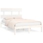 vidaXL Massivholzbett Weiß 140x190 cm vidaXL Massivholzbett Weiß 140x190 cm