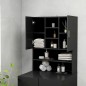 vidaXL Waschmaschinenschrank Schwarz vidaXL Waschmaschinenschrank Schwarz