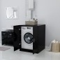 vidaXL Waschmaschinenschrank Schwarz vidaXL Waschmaschinenschrank Schwarz