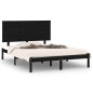 vidaXL Massivholzbett Schwarz 120x190 cm vidaXL Massivholzbett Schwarz 120x190 cm