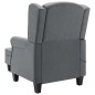 Massagesessel mit Hocker Hellgrau Stoff Massagesessel mit Hocker Hellgrau Stoff