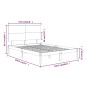 vidaXL Massivholzbett Schwarz 120x190 cm vidaXL Massivholzbett Schwarz 120x190 cm