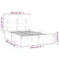 vidaXL Massivholzbett Honigbraun 180x200 cm vidaXL Massivholzbett Honigbraun 180x200 cm