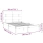 vidaXL Massivholzbett Weiß 180x200 cm vidaXL Massivholzbett Weiß 180x200 cm