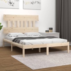vidaXL Massivholzbett 120x190 cm