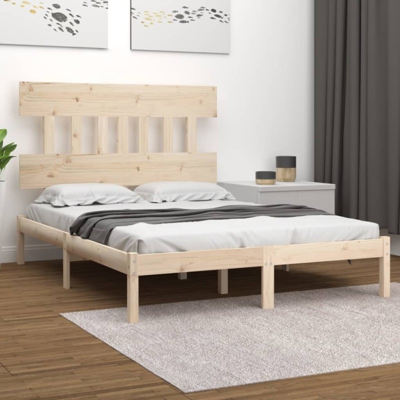 vidaXL Massivholzbett 120x190 cm vidaXL Massivholzbett 120x190 cm