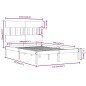 vidaXL Massivholzbett 120x190 cm vidaXL Massivholzbett 120x190 cm