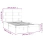 vidaXL Massivholzbett Schwarz 140x200 cm vidaXL Massivholzbett Schwarz 140x200 cm