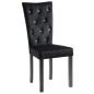 vidaXL Esszimmerstühle 2 Stk. Schwarz Samt vidaXL Esszimmerstühle 2 Stk. Schwarz Samt