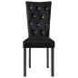vidaXL Esszimmerstühle 2 Stk. Schwarz Samt vidaXL Esszimmerstühle 2 Stk. Schwarz Samt