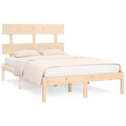 vidaXL Massivholzbett 135x190 cm