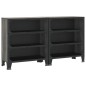 vidaXL Lagerschränke 2 Stk. Grau 72x36x82 cm Metall und MDF vidaXL Lagerschränke 2 Stk. Grau 72x36x82 cm Metall und MDF