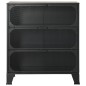 vidaXL Lagerschränke 2 Stk. Grau 72x36x82 cm Metall und MDF vidaXL Lagerschränke 2 Stk. Grau 72x36x82 cm Metall und MDF