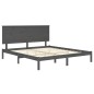 vidaXL Massivholzbett Grau 150x200 cm vidaXL Massivholzbett Grau 150x200 cm
