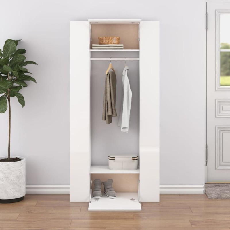 vidaXL Flurschränke 2 Stk. Weiß Holzwerkstoff vidaXL Flurschränke 2 Stk. Weiß Holzwerkstoff