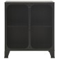 vidaXL Aufbewahrungsschränke 2 Stk. Grau 72x36x82 cm Metall und MDF vidaXL Aufbewahrungsschränke 2 Stk. Grau 72x36x82 cm Metall und MDF
