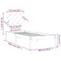 vidaXL Massivholzbett Honigbraun 75x190 cm vidaXL Massivholzbett Honigbraun 75x190 cm