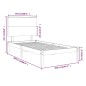 vidaXL Massivholzbett Schwarz Kiefer 100x200 cm vidaXL Massivholzbett Schwarz Kiefer 100x200 cm