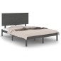 vidaXL Massivholzbett Grau 120x190 cm vidaXL Massivholzbett Grau 120x190 cm