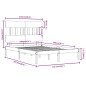vidaXL Massivholzbett Honigbraun 120x200 cm vidaXL Massivholzbett Honigbraun 120x200 cm