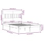 vidaXL Massivholzbett Schwarz 160x200 cm vidaXL Massivholzbett Schwarz 160x200 cm