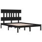 vidaXL Massivholzbett Schwarz 120x190 cm vidaXL Massivholzbett Schwarz 120x190 cm