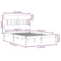 vidaXL Massivholzbett Schwarz 120x190 cm vidaXL Massivholzbett Schwarz 120x190 cm