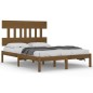 vidaXL Massivholzbett Honigbraun 120x190 cm vidaXL Massivholzbett Honigbraun 120x190 cm