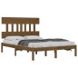 vidaXL Massivholzbett Honigbraun 120x190 cm vidaXL Massivholzbett Honigbraun 120x190 cm