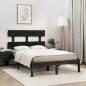 vidaXL Massivholzbett Schwarz 120x190 cm vidaXL Massivholzbett Schwarz 120x190 cm