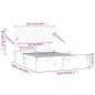 vidaXL Massivholzbett Weiß 150x200 cm vidaXL Massivholzbett Weiß 150x200 cm