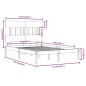 vidaXL Massivholzbett Schwarz 120x200 cm vidaXL Massivholzbett Schwarz 120x200 cm